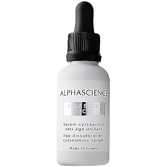 ALPHASCIENCE MELA BRIGHT [C+] SERUM - HELPS BRIGHTEN AND ENHANCE SKIN TONE - DIMINISH DARK SPOTS - PROTECT SKINS BARRIER - ANTI-WRINKLE AND PRO-COLLAGEN ACTION - WITH STABLE CYSTEAMINE, 30 ML/1 FL OZ - Image 1